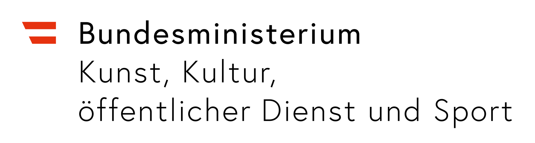 Logo Bundesministerium für Kunst, Kultur, öffentlichen Dienst und Sport